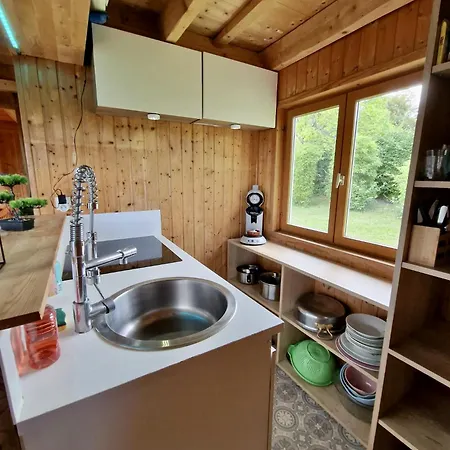 Le Chalet Rose Avec Piscine Couverte Collective Saint-Benoit-d'Hebertot